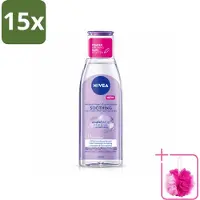 Nivea 15 x - Micellair Water - Gevoelige Huid - Anti-Restant - Verwijdert Waterbestendige Make-up - 200 ml - Bulkverpakking - Micellair water - Douchemop - Gevoelige huid