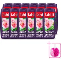 Tahiti 12 x - Douchegel - Orchidee - 100% Vegan - 300 ml - Bulkverpakking - Douchegel orchidee - Douchemop - Orchidee geur