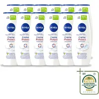 Nivea 12 x - Douchegel - Crème Protect & Dexpantenol - Unieke Crème Geur - 250 ml - Wasstrips - Douchegel - Huidverzorging - Vitamine C - Vitamine E - Dexpanthenol