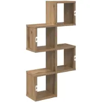 vidaXL Wandplank Artisanaal eiken 39 x 15 x 76 cm