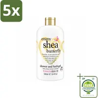 Treaclemoon 5 x – Bad- & Douchegel – Creamy Shea Butterfly – 500 ml - Grootverpakking - Vaatwasstrips - Bad En Douchegel - Shea - Bloemige Geur - Ontspanning - Verzorging