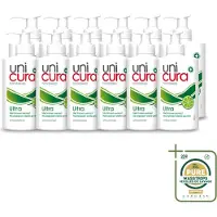 Unicura 12 x - Vloeibare Zeep Ultra - Verzorgend - 250 ml Pomp - Wasstrips - Handzeep - Antibacteriële Handzeep - Handverzorging - Hygiëne - Natuurlijke Handzeep