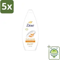 Dove 5 x Fruity Nourish - Douchegel - Sulfaatvrij - 250 ml - Grootverpakking - Vaatwasstrips - Douchegel - Voedende Douchegel - Sulfaatvrije Douchegel - Fruitige Douchegel - Huidverzorging