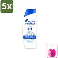 Head & shoulders 5 x – 2-in-1 – Classic – 625 ml - Bulkverpakking - Anti-roos shampoo - Douchemop - 2-in-1 shampoo