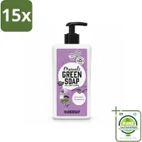 Marcel's Green Soap 15 x - Handzeep - Lavender & Rozemarijn - Voor dagelijks gebruik - 500 ml - Grootverpakking - Vaatwasstrips - Handzeep - Natuurlijke Handzeep - Handwas - Lavendel - Rozemarijn