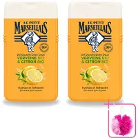 Le Petit Marseillais 2 x - Douchegel - Citroen & Verbena - Hydraterend - 250ml - Bulkverpakking - Douchegel citroen verbena - Douchemop - Hydraterende douchegel