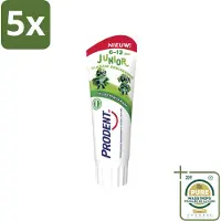 Prodent 5 x – Tandpasta Glazuurbeschermer – Kids 6+ – 75 ml - Wasstrips - Glazuurbeschermer - Kindertandpasta - Gaatjespreventie - Fluoride - Tandgezondheid