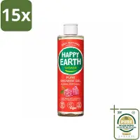 Happy Earth 15 x – Douchegel – 100% Natuurlijk Floral Patchouli – 300 ml - Wasstrips - Douchegel - Natuurlijke Douchegel - Vegan Douchegel - Patchouli Douchegel - Bloemige Douchegel