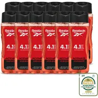 Reebok 12 x - Activate Your Senses - Douchegel - 4 in 1 - 400 ml - Wasstrips - Douchegel 4 In 1 - Douchegeur - Scheerschuim - Lichaam Verzorging - Gezicht Verzorging