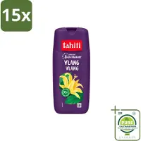 Tahiti 15 x – Douchegel – Ylang Ylang - 315 ml - Grootverpakking - Vaatwasstrips - Douchegel - Ylang Ylang Douchegel - Douchegel Voor Huidverzorging - Exotische Geur Douchegel - Milde Douchegel
