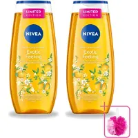 Nivea 2 x – Douchegel – Exotic Feeling – 250 ml - Bulkverpakking - Douchegel - Douchemop - Tropische geur