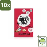 Marcels Green Soap 10 x - Shampoobar - Argan & Oudh - Versterkt & verzorgt - 90 gr - Grootverpakking - Vaatwasstrips - Shampoobar - Natuurlijke Haarverzorging - Arganolie - Oudh Geur - Sulfaatvrij