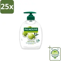 Palmolive 25 x – Handzeep – Melk & Olijf – 300 ml - Grootverpakking - Vaatwasstrips - Handzeep Melk En Olijf - Handen Reinigen - Handen Verzorgen - Melk En Olijf Handzeep - Milde Handzeep