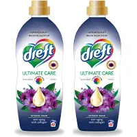 Dreft 2 x – Wasverzachter – Ultimate Care Intense Dark – 40 Wasbeurten - Voordeelverpakking - 2 stuks