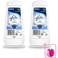 Glade 2 x - Gel - Pure Clean Linen - 150 g - Bulkverpakking - Luchtverfrisser - Douchemop - Linnengeur