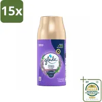 Glade 15 x - Automatische Spray - Tranquil Lavender & Aloë - 269 g - Wasstrips - Luchtverfrisser - Lavendel - Tranquil Lavender - Aloe Vera - Geur