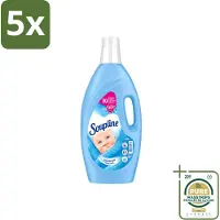 Soupline 5 x – Wasverzachter – Hemels Fris – 1,9 L - Wasstrips - Wasverzachter - Wasgoed Verzachter - Hemels Fris - Wasverzachter Hemels Fris - Wasverzachter Voor Kleding