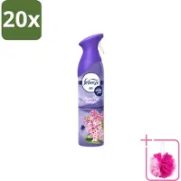 Febreze 20 x – Luchtspray – Mount Fuji Breeze – 185 ml - Bulkverpakking - Luchtverfrisser spray - Douchemop - Geurverwijdering