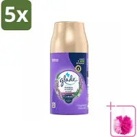 Glade 5 x - Automatische Spray - Tranquil Lavender & Aloë - 269 g - Bulkverpakking - Lavendel - Douchemop - Aloe Vera