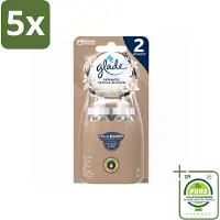 Glade 5 x - Sense & Spray - Romantic Vanillebloesem - 2 × 18 ml - Grootverpakking - Vaatwasstrips - Romantische Geur - Geurverspreiding - Automatische Geur - Essentiële Oliën - Huisgeur