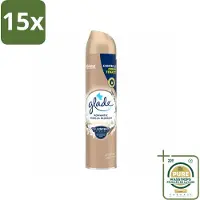 Glade 15 x – Luchtverfrisser Spray – Romantic Vanilla Blossom – 300 ml - Wasstrips - Luchtverfrisser Spray - Geur Tegen Geurtjes - Vanille Geur - Orchidee En Sandelhout - Warme Geur