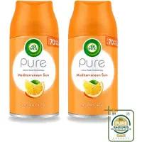 Air Wick 2 x - Luchtverfrisser Navulling - Mediterrane Zon - Automatische Spray - 250 ml - Wasstrips - Luchtverfrisser - Geur - Automatische Spray - Navulling - Zon