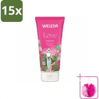 Weleda 15 x - Douchecrème Aroma Shower Love - 200 ml - Bulkverpakking - Douchecrème - Douchemop - Aromatherapie