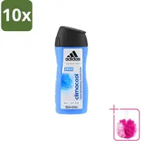 Adidas 10 x – Douchegel – Climacool Men – 250 ml - Bulkverpakking - Douchegel - Douchemop - Frisheid