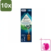 Glade 10 x - Geurstokjes Verfrissende Energie - Aromatherapie Geurverspreiding - 80 ml - Bulkverpakking - Geurstokjes - Douchemop - Energie