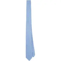 Calvin Klein Double Dots Silk Tie Vista Blue Maat: OS | Stropdassen Outlet | Heren | Blauw