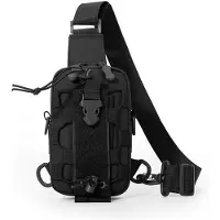 Snq Tactische Schoudertas - Waterdichte Borsttas - Verstelbare Crossbody Rugzak voor Heren en Dames - Voor Outdoor, Sport, Klimmen en Kamperen - 18x10 cm