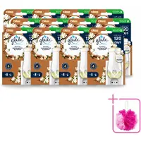 Glade 12 x - Houder Elektrische Olie - Sensual Sandelhout Jasmijn - Bulkverpakking - Geurhouders - Douchemop - Geur