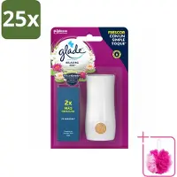 Glade 25 x - Touch & Fresh - Relaxing Zen - 10 ml - Bulkverpakking - Ontspanning - Douchemop - Frisse geur