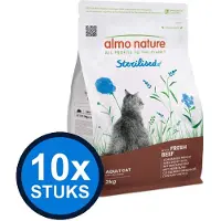 Almo Nature 10x Functional - Kattenvoer Droogvoer - Gesteriliseerd - Rund - 400g