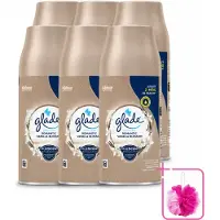 Glade 6 x - Romantic Vanillebloesem Navulling - 269 ml - Bulkverpakking - Romantische geur - Douchemop - Vanille