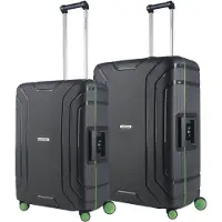 Carryon Steward Kofferset 2-delig - M+L Koffer met vaste sloten - Grijs