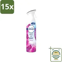 Febreze 15 x Amethist Luchtverfrisser Spray - Frisse Bloemen Geur - 300ml - Wasstrips - Luchtverfrisser - Geurverwijdering - Frisse Geur - Amethyst - Amethyst Bloesem Droom