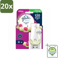Glade 20 x - Houder Elektrische Olie - Relaxing Zen - Grootverpakking - Vaatwasstrips - Relaxatie - Ontspanning - Geur - Sfeer - Sfeerontspanning