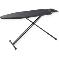 Sensahome Strijkplank – Inklapbare Strijktafel met Stoomunithouder – 125×45cm – Denim Black