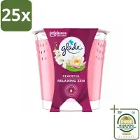 Glade 25 x - Geurkaars Relaxing Zen - 100% Raapzaadwas - 112 g - Wasstrips - Geurkaars - Kaars - Geur - Rust - Calme
