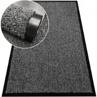 Nestor Deurmat 80x120 cm Grijs - Zachte, Antislip Inloopmat