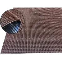 Bergamo Bruine Naaldvilt Deurmat 50x90 cm - Duurzaam en Weerbestendig