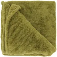 Unique living plaid jip moss green 150x200cm