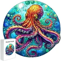 Unicorn Houten Puzzel Octopus A3 Formaat - 180 Stukjes