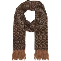 Liu Jo Dames Sjaals Logo - Scarf/shawl - Bruin - Maat ONESIZE