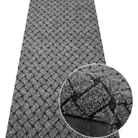 Oxide Grijze deurmat op maat, 100 cm breed, met antislip onderkant