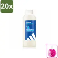 Adidas 20 x – Douchegel – Active Skin & Mind Deep Care – 400 ml - Bulkverpakking - Hydratatie na sport - Douchemop - Huid verzorging