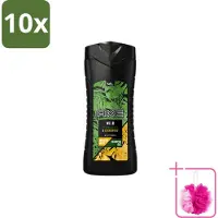 Axe 10 x - Douchegel - Wild - 400 ml - Bulkverpakking - Douchegel - Douchemop - Frisheid