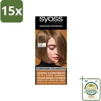 Syoss 15 x - Haarverf - Pantone 6-66 Roasted Pecan - 1 Haarkleuring - Wasstrips - Haarverf - Pantone 6-66 Roasted Pecan - Permanent Haarverf - Haarverf Salon - Haarverf Keratine