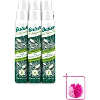 Batiste 6 x - Naturally Coconut Milk & Hemp Seed Oil - Droogshampoo - Anti-Pluis en Verfrist - 100% Natuurlijk - 200ml - Bulkverpakking - Natuurlijk haarverzorging - Douchemop - Droogshampoo